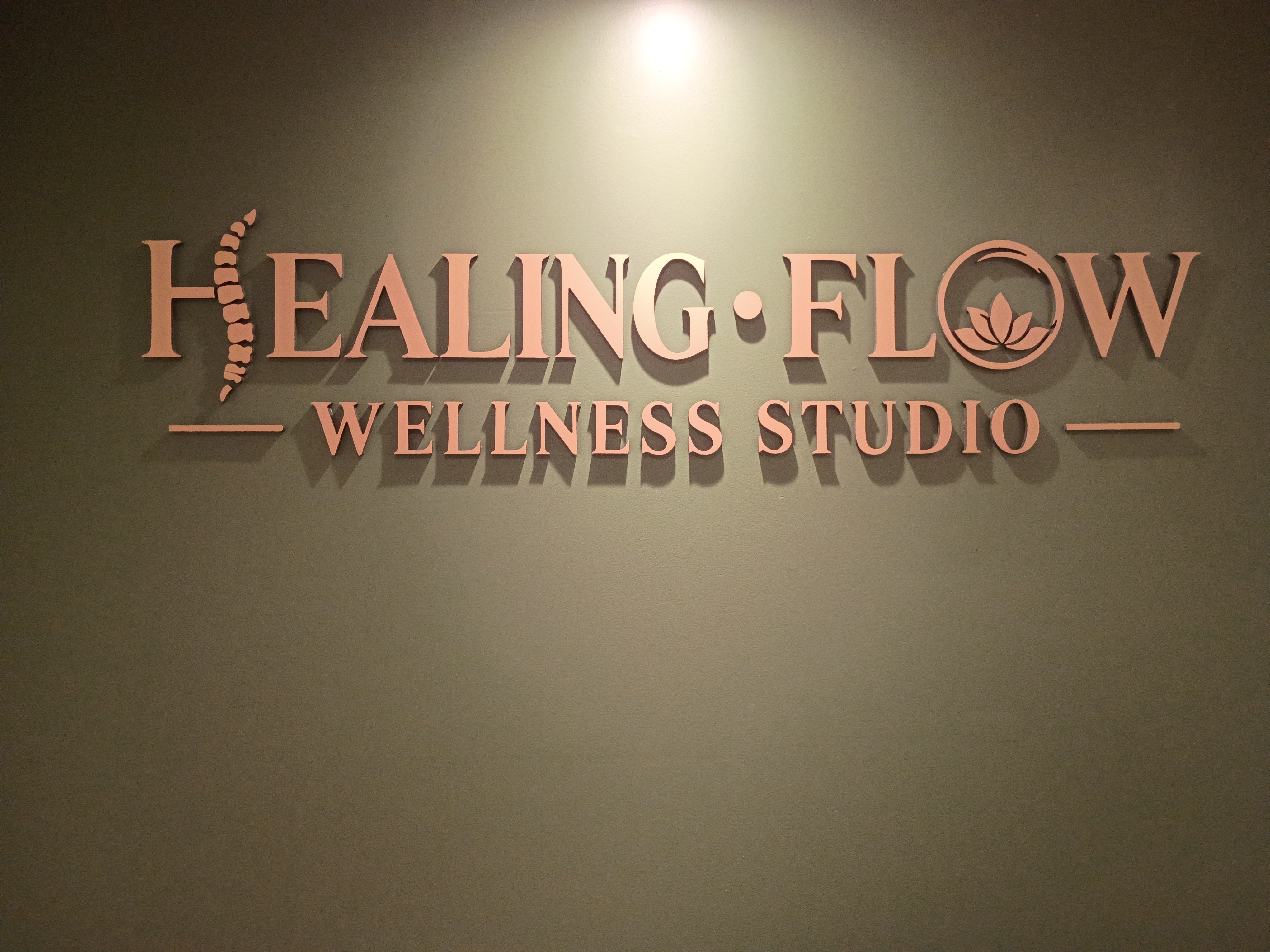 Healing Flow Wellness Studio signage